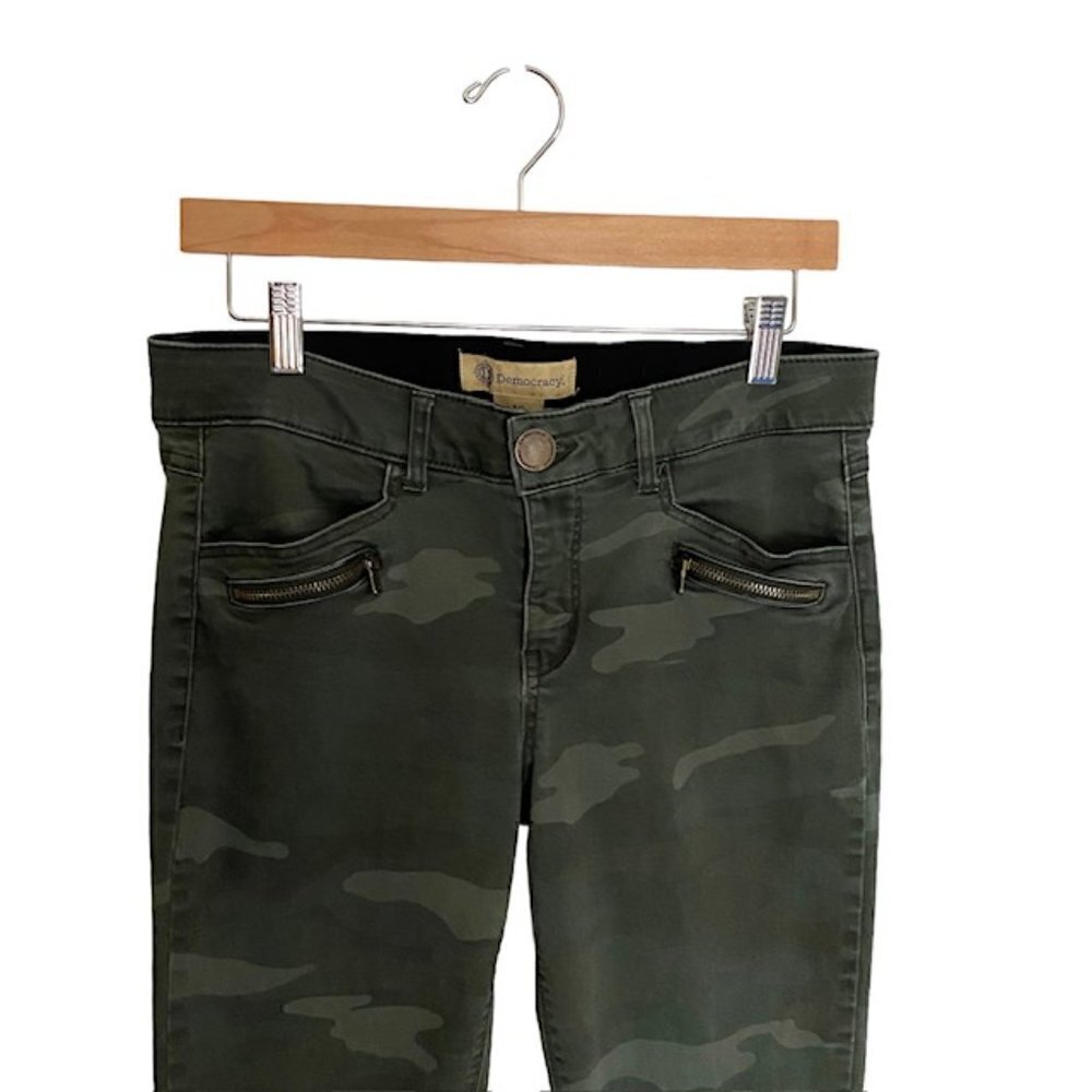 Democracy AB Technology Camo Zipper Pocket Skinny Jeans 10 - Picture 4 of 4